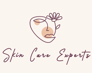 Flower Face Beauty  logo design