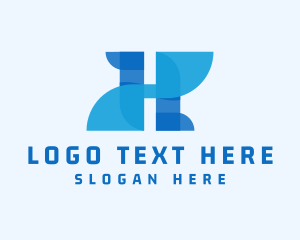 Startup Business Letter H logo design