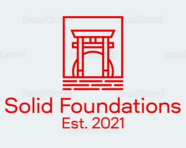 Japanese Torii Gate Logo