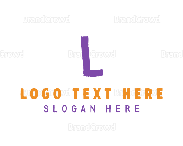 Kids Purple Crayon Logo