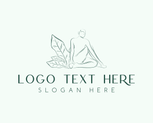 Health - Yoga Human Stretching logo design