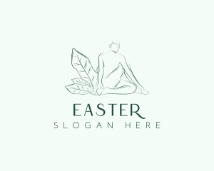 Spa - Yoga Human Stretching logo design