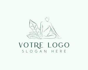 Relax - Yoga Human Stretching logo design