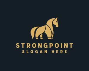 Gold Horse Equestrian  Logo