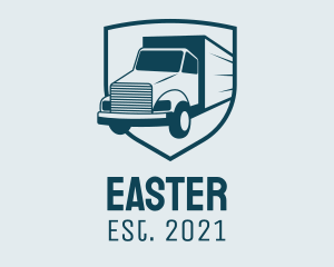Distribution - Delivery Transport Truck logo design