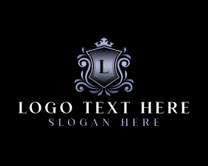 Wreath - Luxury Royal Shield logo design
