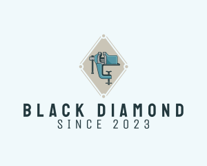 Diamond Woodwork Clamp  logo design