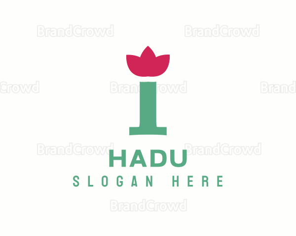 Green & Pink Floral I Logo