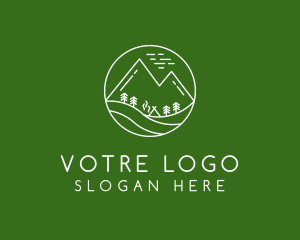 Outdoor Mountain Camp  Logo