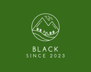 Tent - Outdoor Mountain Camp logo design