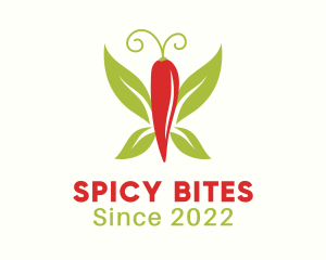 Chili - Chili Pepper Butterfly logo design