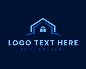 Renovation - Realty House Roofing logo design