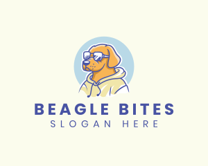 Beagle - Cool Shades Dog logo design