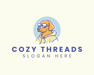 Hoodie - Cool Shades Dog logo design
