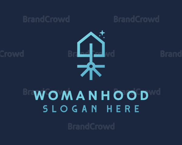 Clean Broom Housekeeping Logo