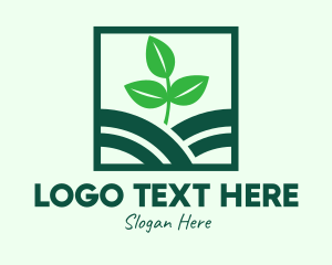 Agriculturist - Organic Plant Seedling logo design