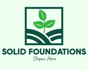 Organic Plant Seedling Logo