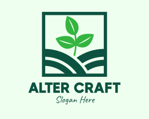 Organic Plant Seedling logo design