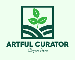 Organic Plant Seedling logo design