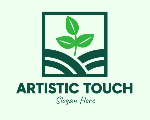 Organic Plant Seedling logo design