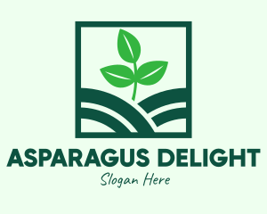 Organic Plant Seedling logo design