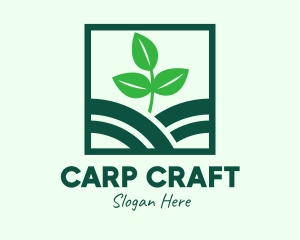 Organic Plant Seedling logo design