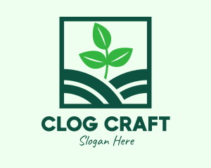 Organic Plant Seedling logo design