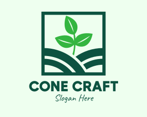 Organic Plant Seedling logo design