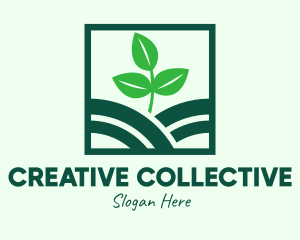 Organic Plant Seedling logo design