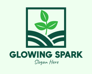 Organic Plant Seedling logo design