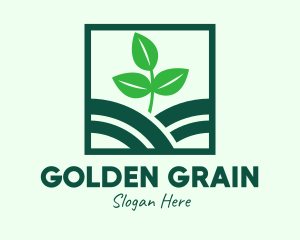 Organic Plant Seedling logo design