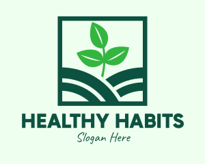 Organic Plant Seedling logo design