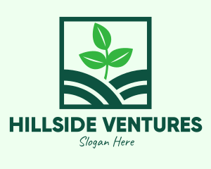 Hillside - Organic Plant Seedling logo design