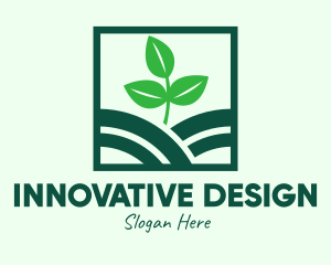 Organic Plant Seedling logo design