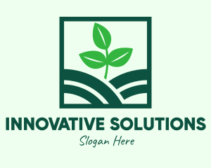 Organic Plant Seedling logo design