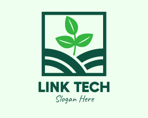 Organic Plant Seedling logo design