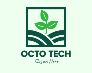 Organic Plant Seedling logo design