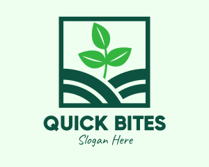 Organic Plant Seedling logo design