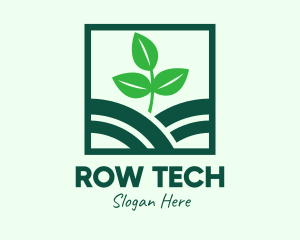 Organic Plant Seedling logo design