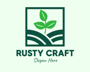 Organic Plant Seedling logo design