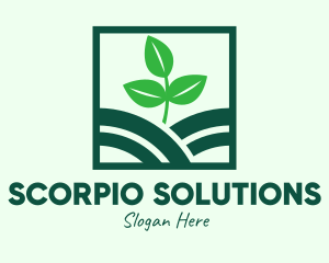 Organic Plant Seedling logo design