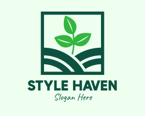 Organic Plant Seedling logo design