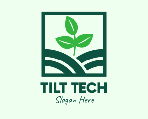 Organic Plant Seedling logo design