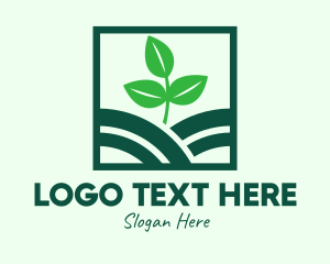 Organic Plant Seedling Logo