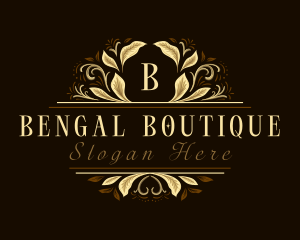 Floral Leaf Boutique logo design