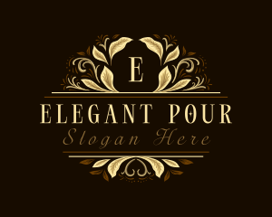 Floral Leaf Boutique logo design