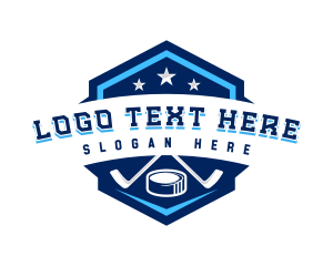 Goal Net - Ice Hockey League Varsity logo design