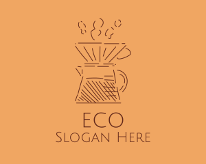 Brewed Coffee - Coffee Filter Cafe logo design