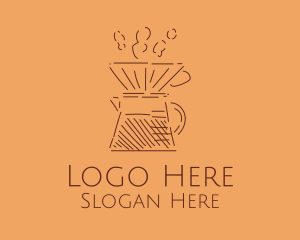 Latte - Coffee Filter Cafe logo design