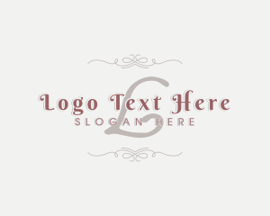 Wedding - Retro Elegant Wedding Ornament logo design